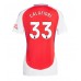 Arsenal Riccardo Calafiori #33 Hjemmedrakt Dame 2024-25 Kortermet